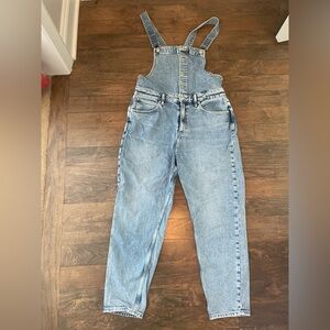 Free People We the Free Shelby Button Overalls size 31